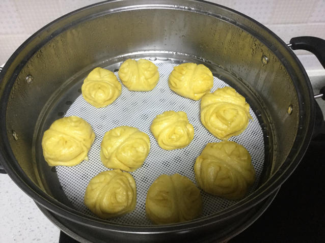南瓜花卷馒头