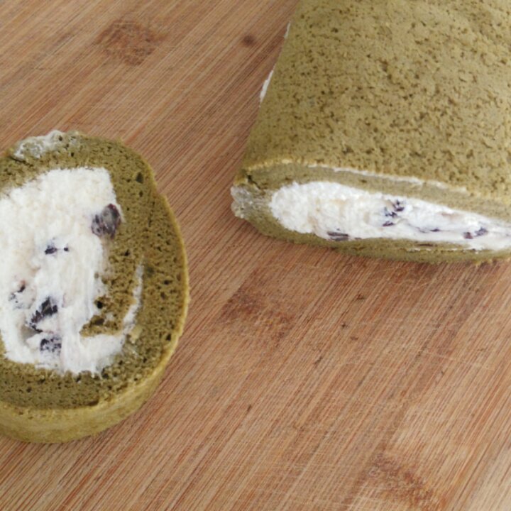 抹茶蜜豆蛋糕卷