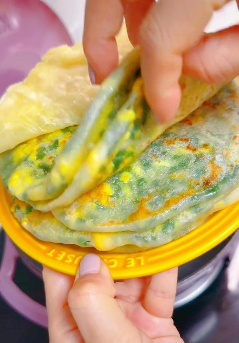 韭菜鸡蛋小薄饼