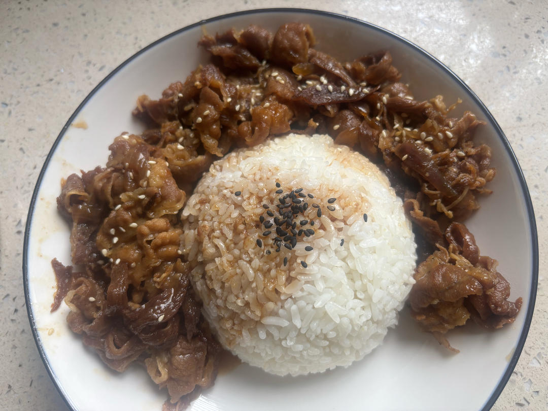 好吃的轻食餐—照烧洋葱肥牛