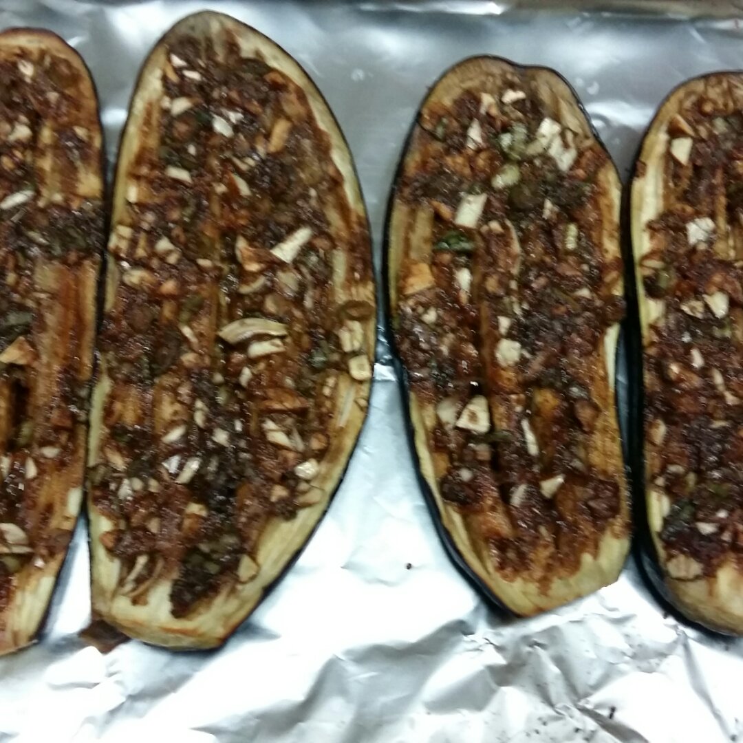 烤箱菜走起--蒜蓉烤茄子