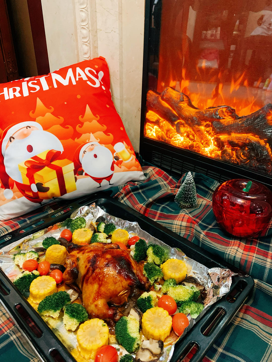 蜂蜜苹果烤鸡/圣诞烤鸡