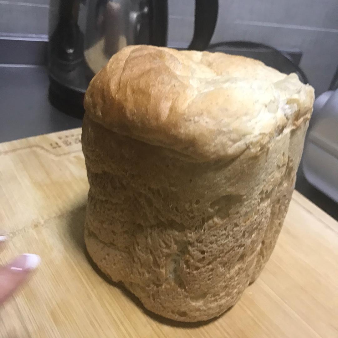 超软超低热量无糖低油全麦吐司(面包机)
