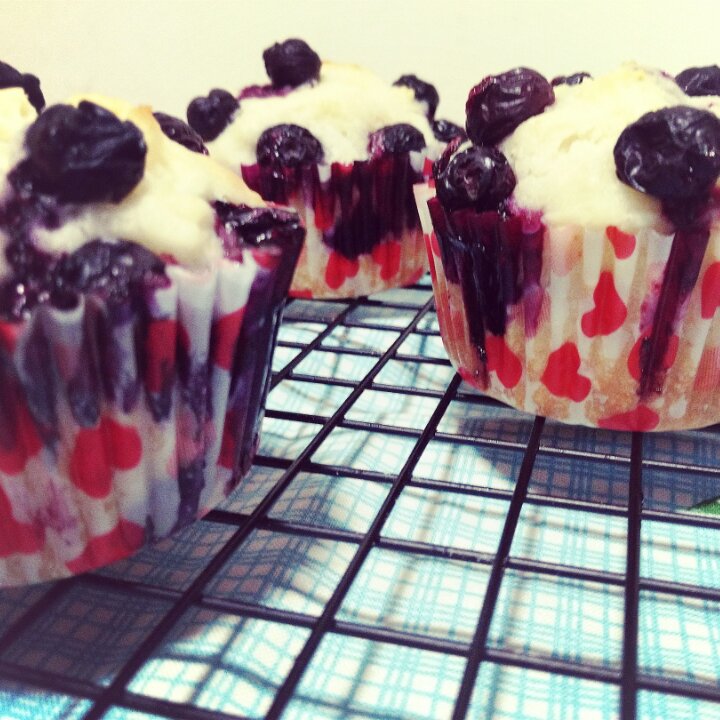 蓝莓枫糖浆酸奶麦芬蛋糕