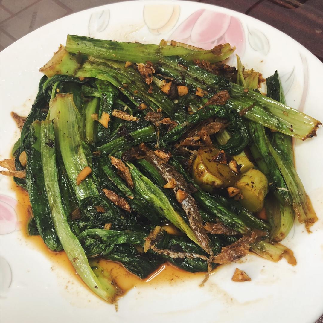 豆豉鲮鱼油麦菜
