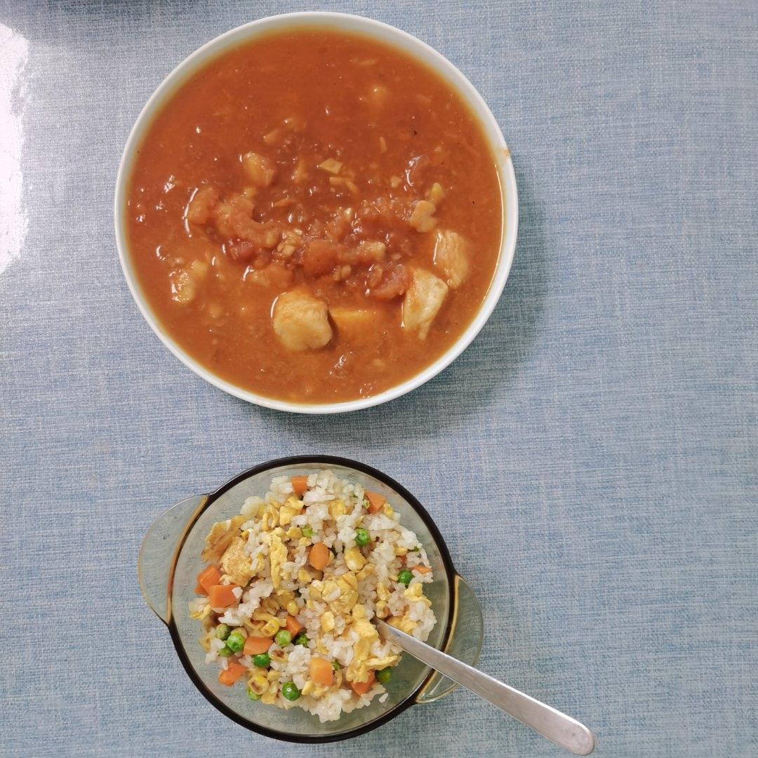 番茄鱼巴沙鱼（也可以用番茄龙利鱼），番茄酱汁超浓郁，营养又下饭！