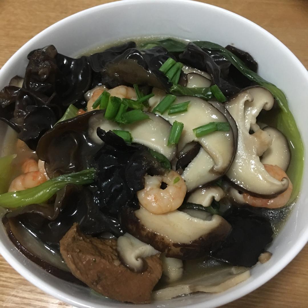 香菇虾仁打卤面
