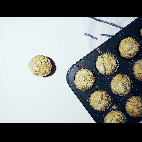 椰丝燕麦马芬<Coconut Oat Muffins>