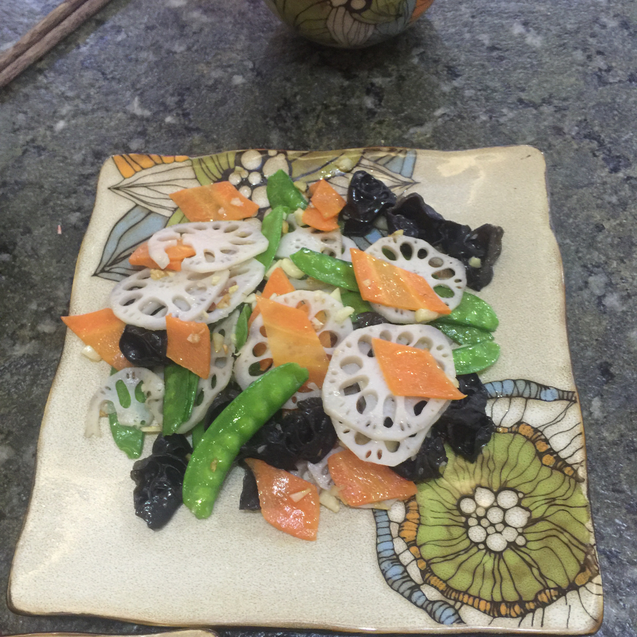 素菜也可以这么美—荷塘小炒