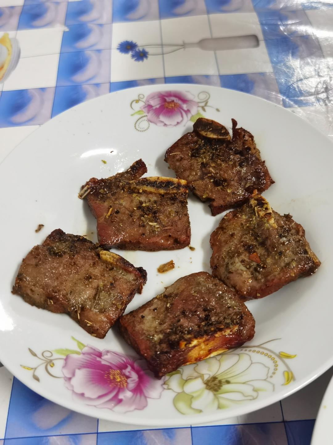 快手烤牛仔骨烤牛排空气炸锅版