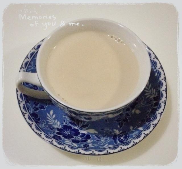 浓浓的锅煮奶茶