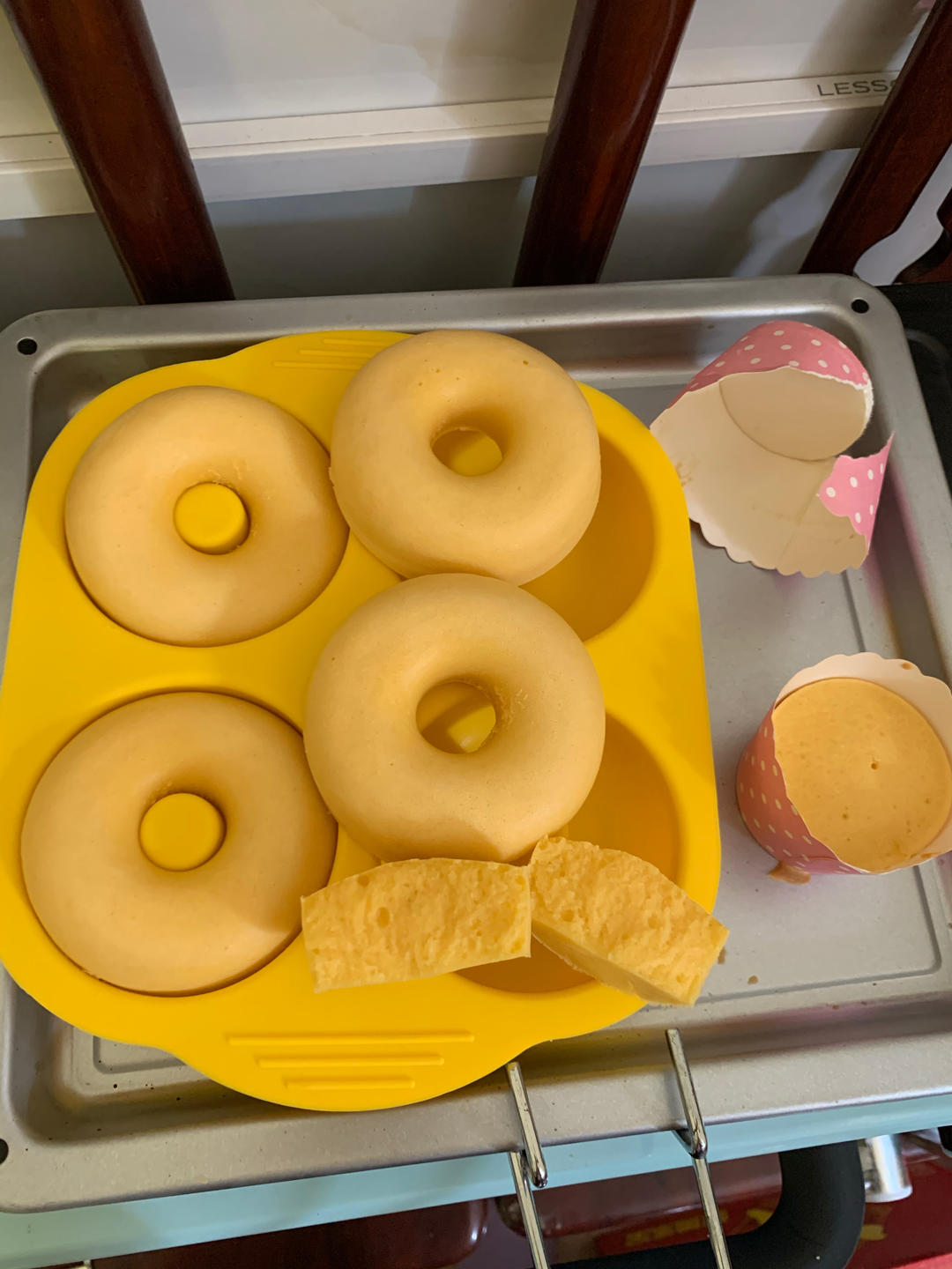 全蛋打发松软美味无泡打粉甜甜圈蛋糕