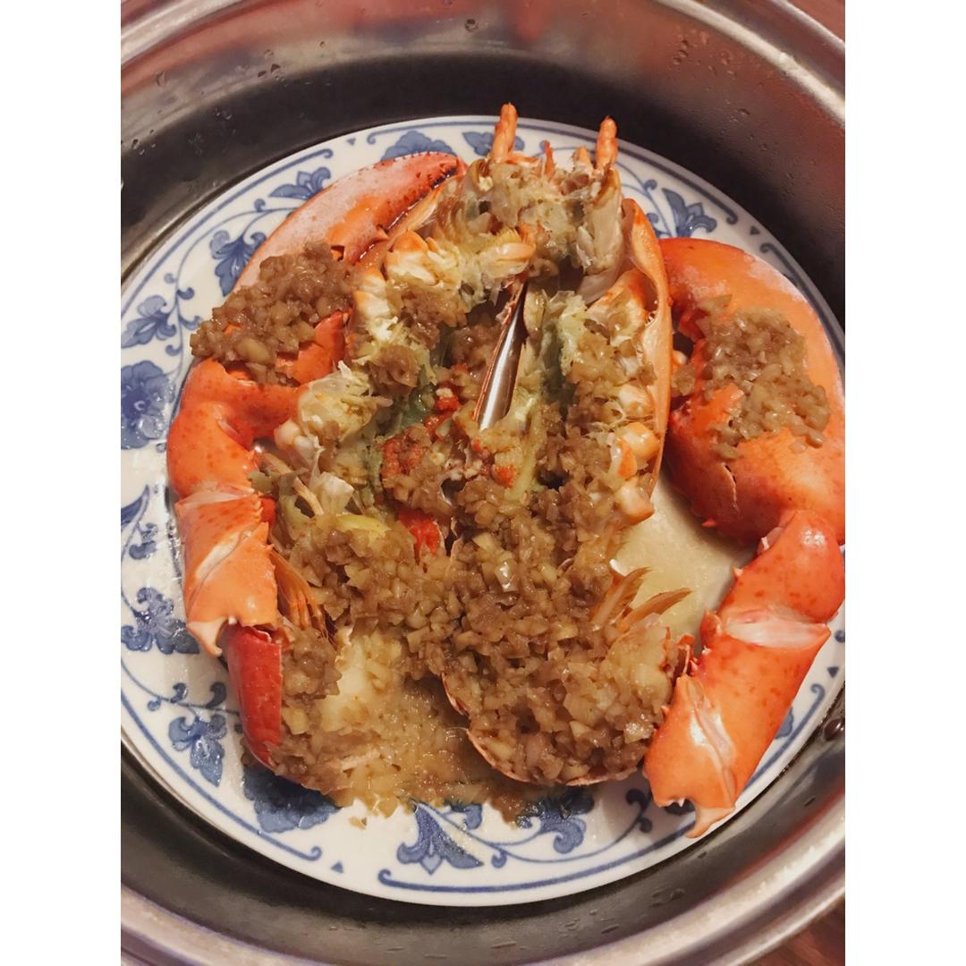 蒜蓉龙虾蒸粉丝