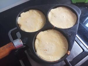 增肌減脂低醣高蛋白鬆餅，硬是要加芋泥肉鬆的台味😂的做法 步骤3