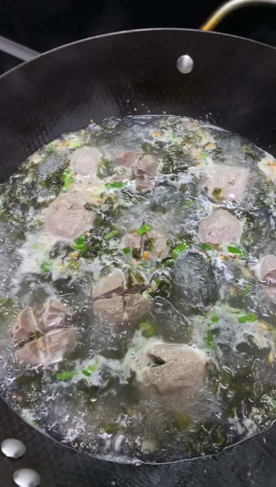 紫菜牛肉丸汤，多一步超香