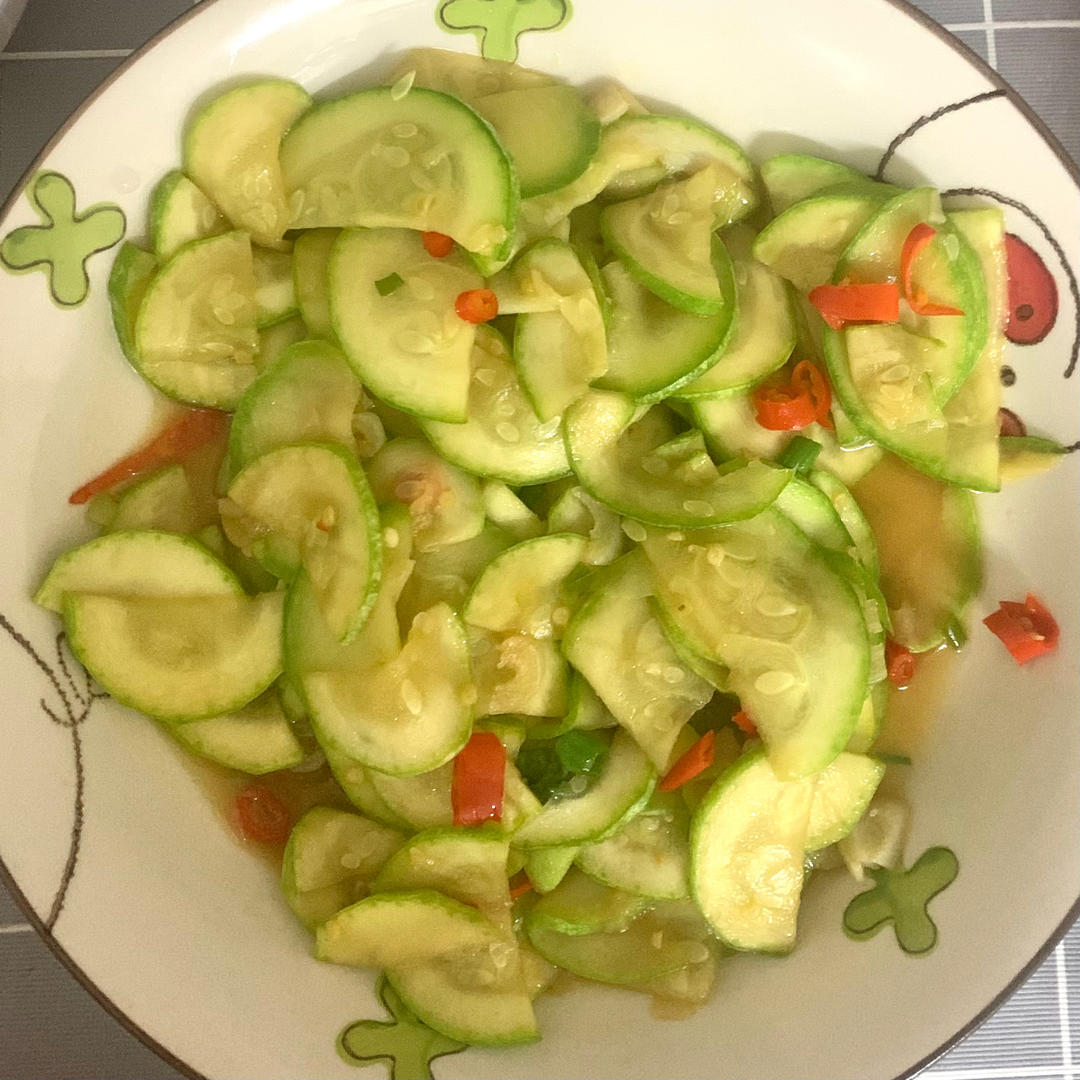清炒西葫芦，五分钟快手菜