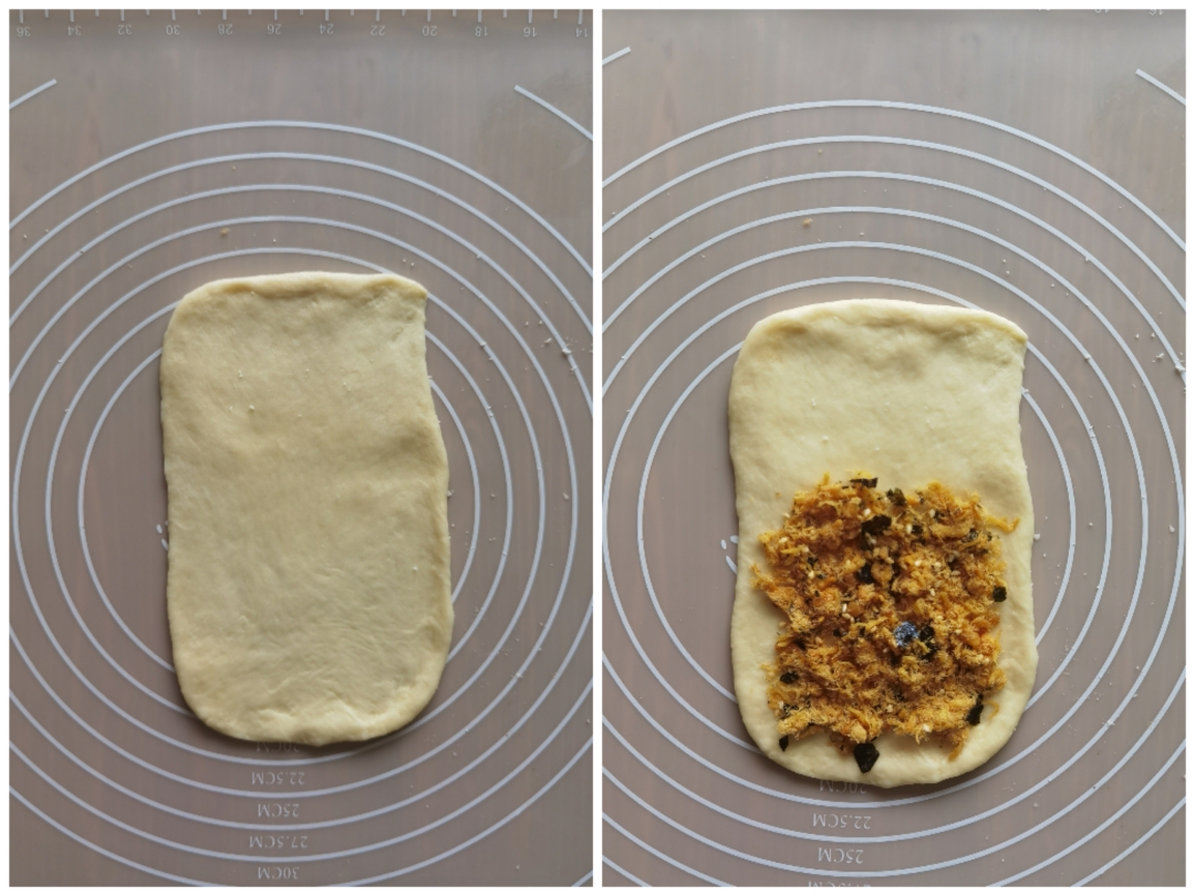 芝士肉松面包卷【松下微蒸烤箱DS900】的做法 步骤5