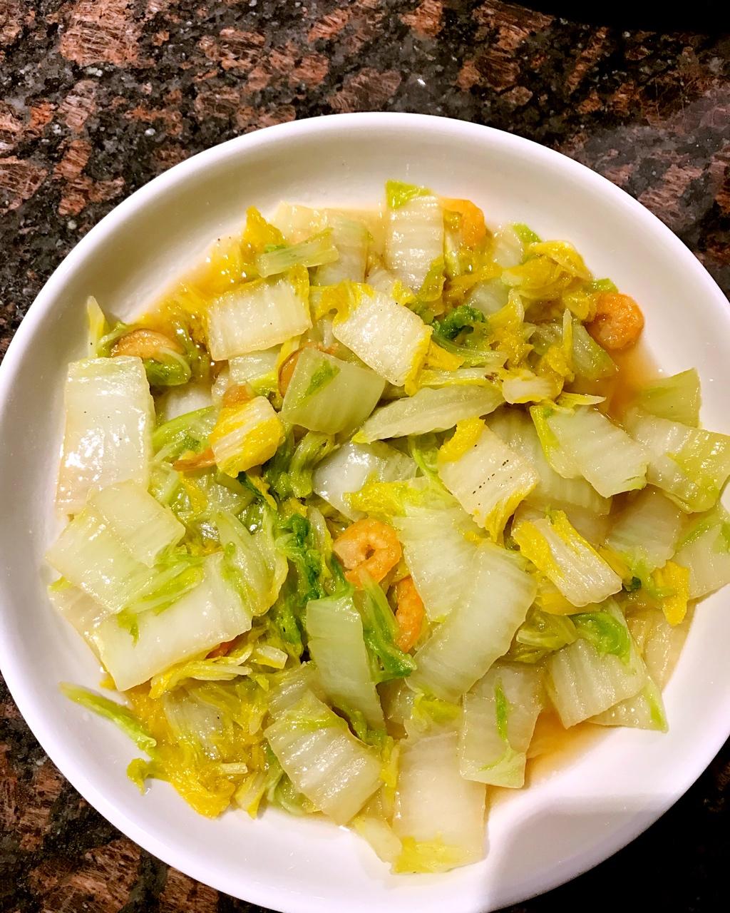 helenxia做的海米大白菜(虾干/虾仁)