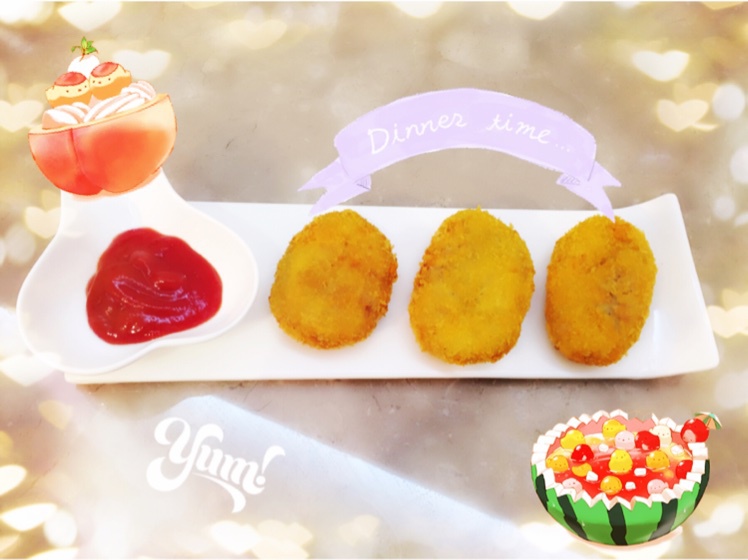 可乐饼 （肉末洋葱土豆饼）