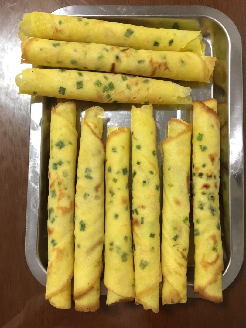 平底锅脆皮蛋卷