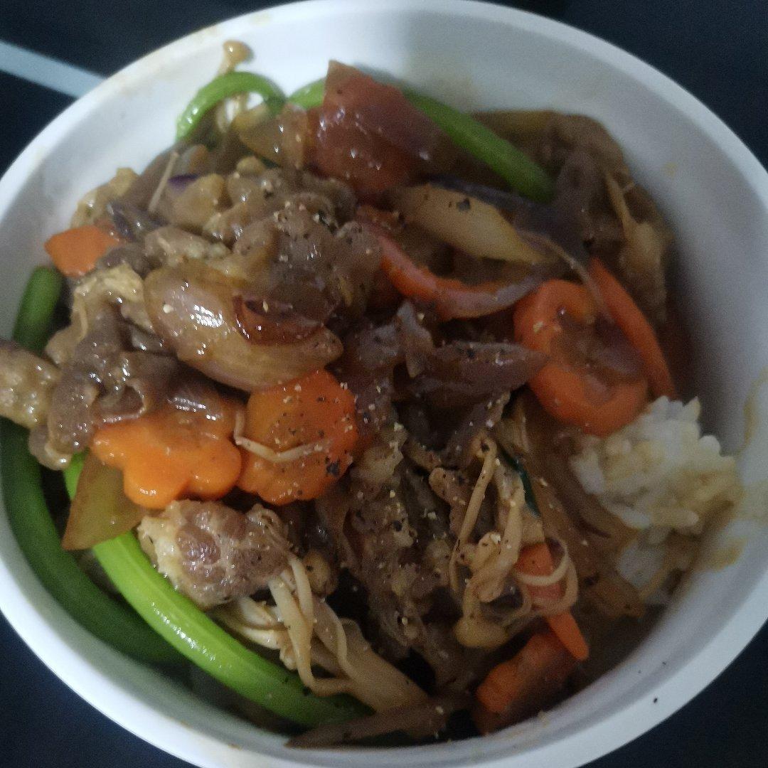肥牛金针菇盖浇饭——秒杀吉野家肥牛饭