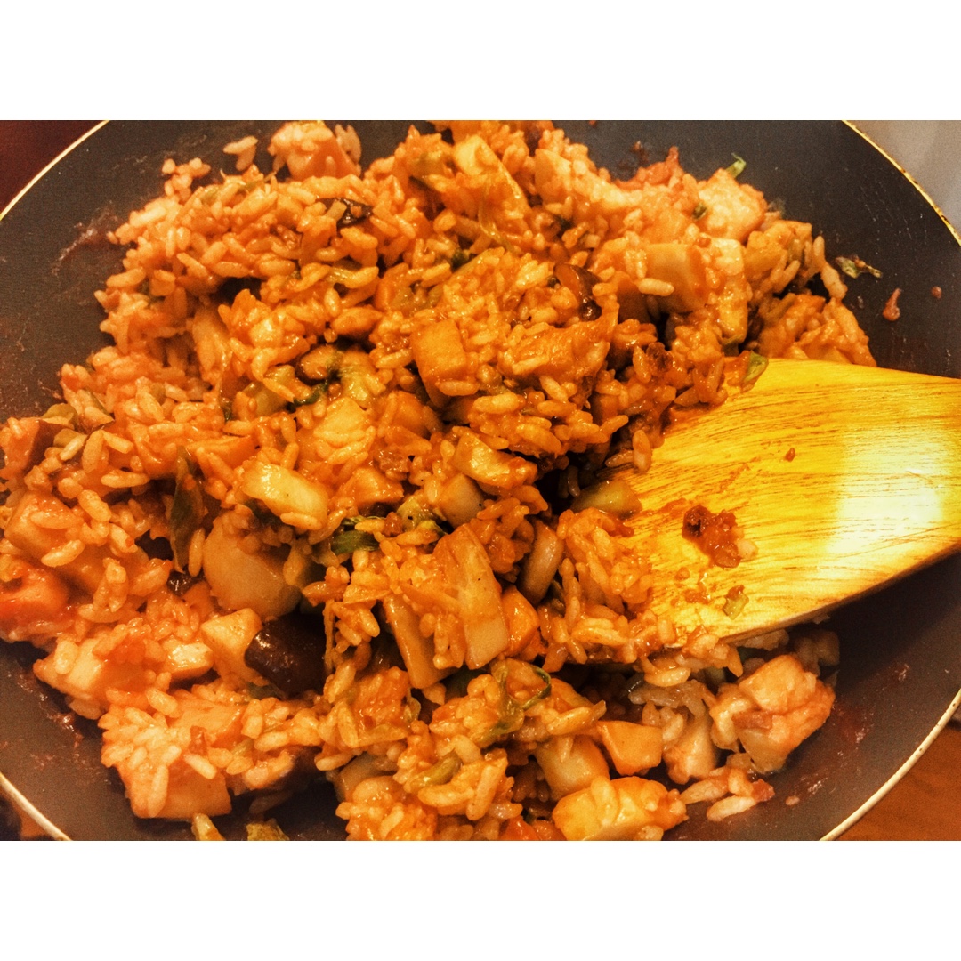 韩式辣酱泡菜炒饭
