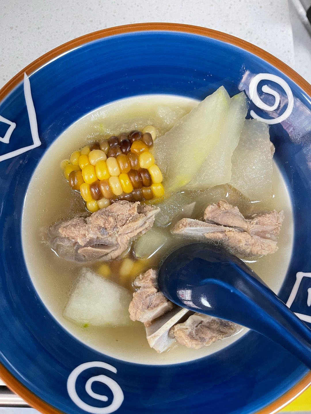 冬瓜玉米排骨汤(不好喝我去你家给你做！！)