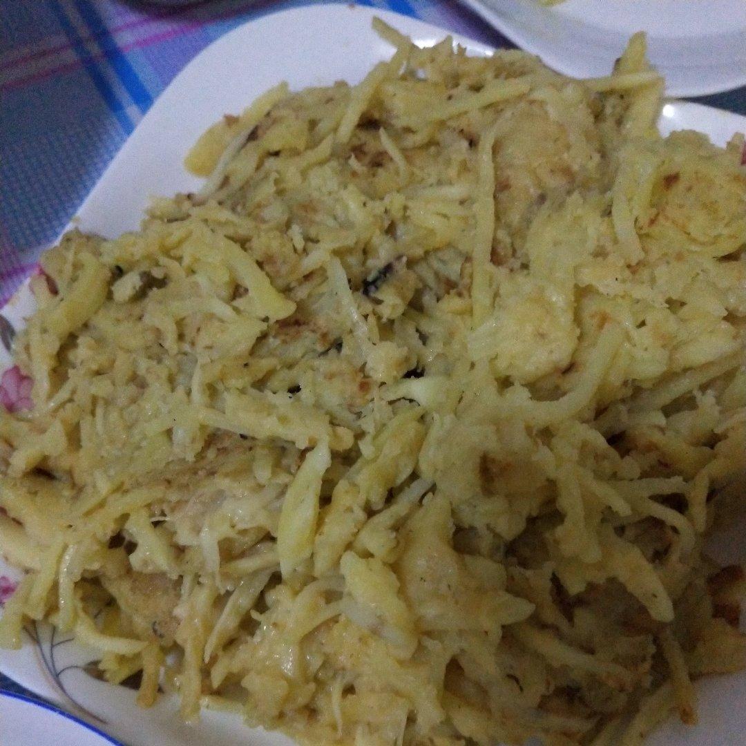 土豆丝鸡蛋饼