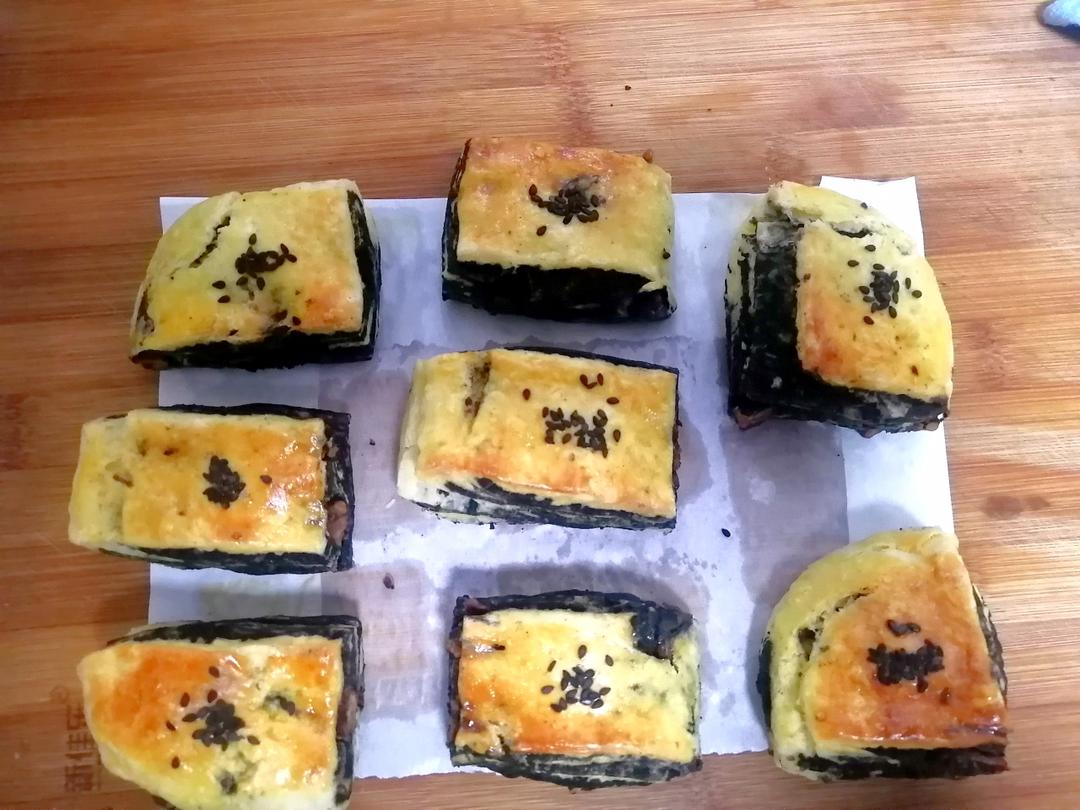 『香浓养生』黑芝麻千层司康|酥松绵润