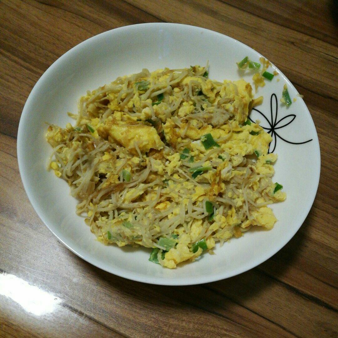 金针菇炒蛋