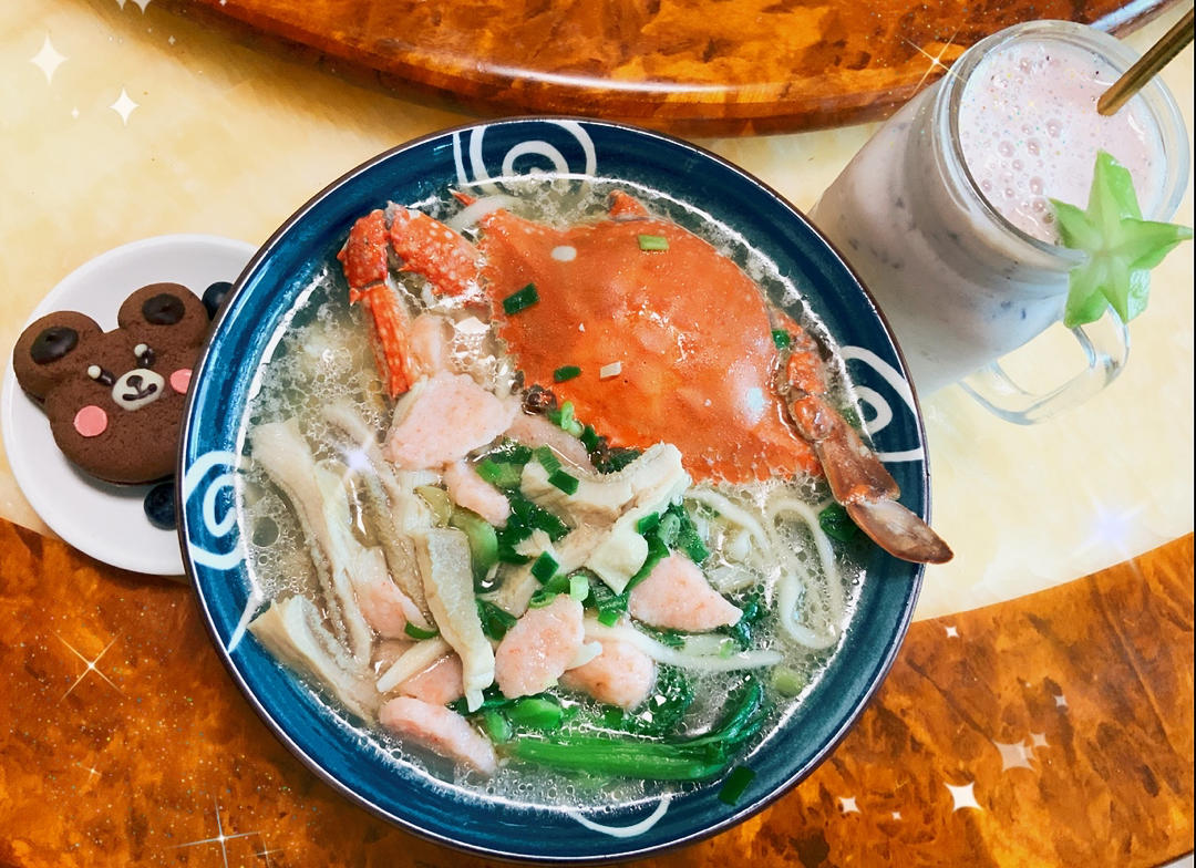 姜天骏做的螃蟹面