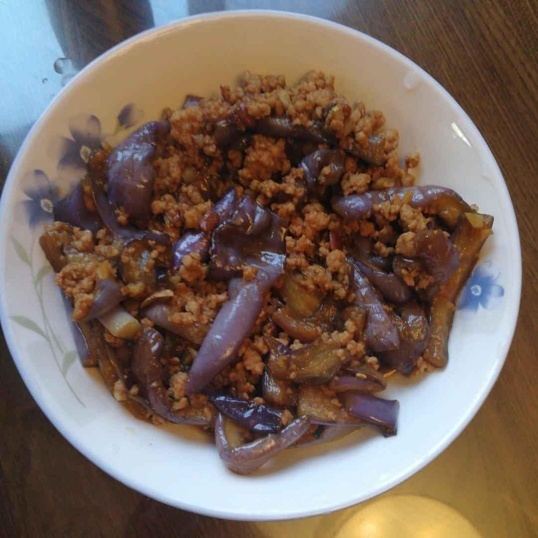 红烧肉沫茄子