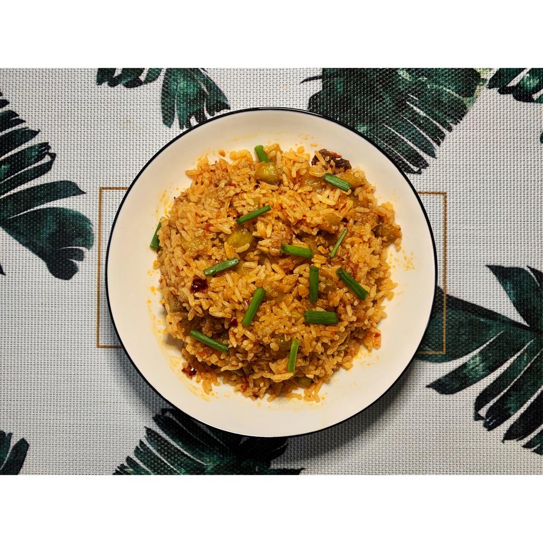 特别好吃的茄子炒饭