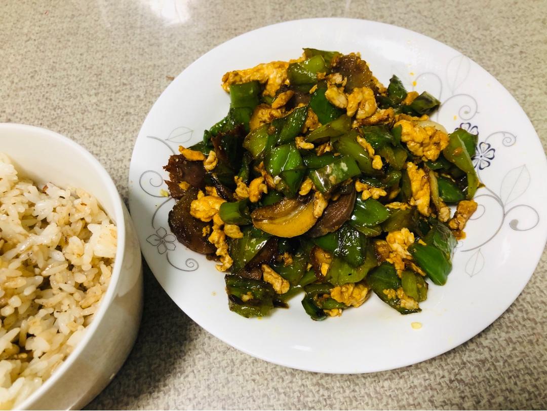 青椒炒鸡蛋(原图，从不修图)