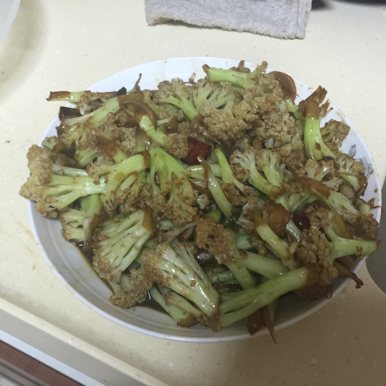 很“浪费”米饭的家常菜之一-------干锅菜花