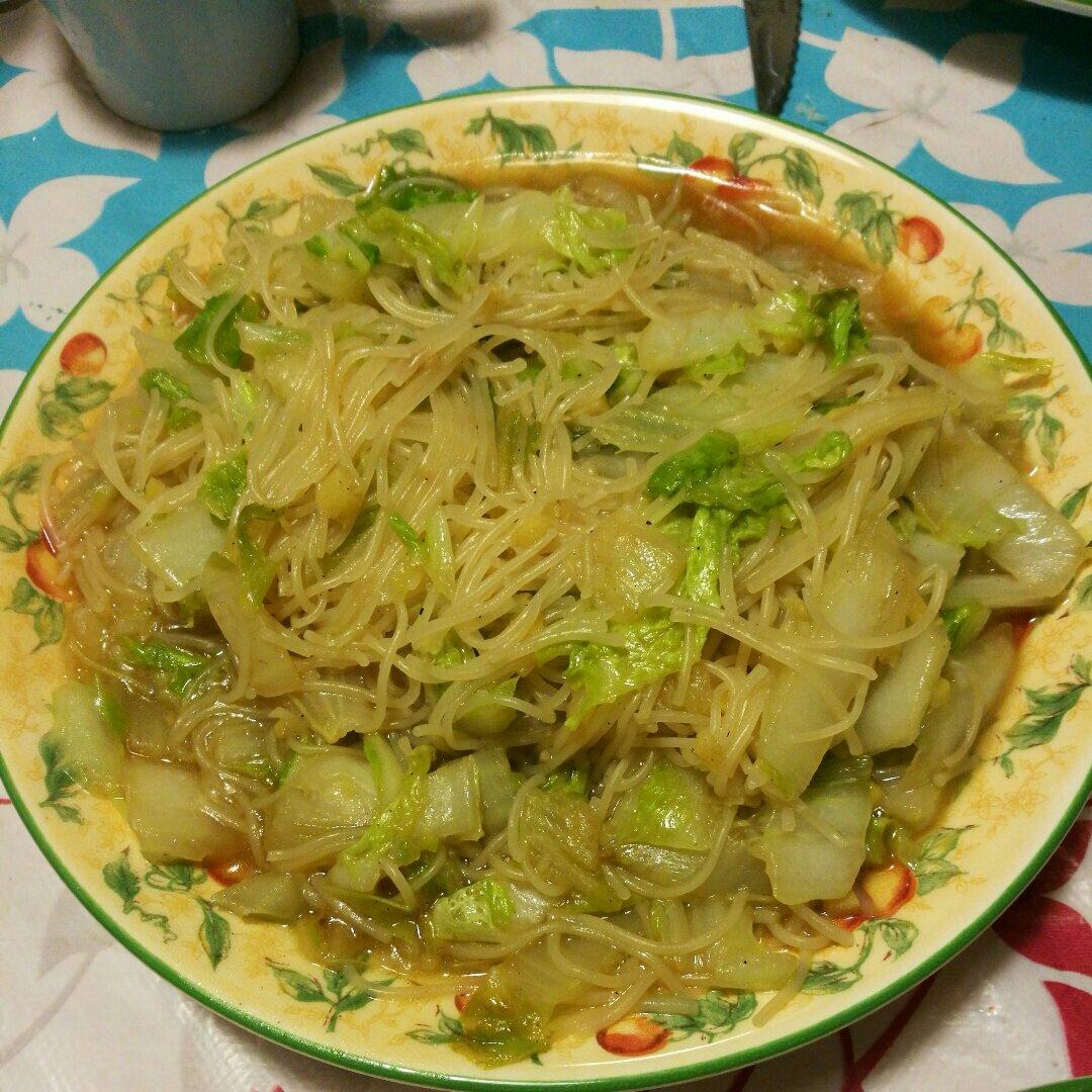 大白菜炒粉丝