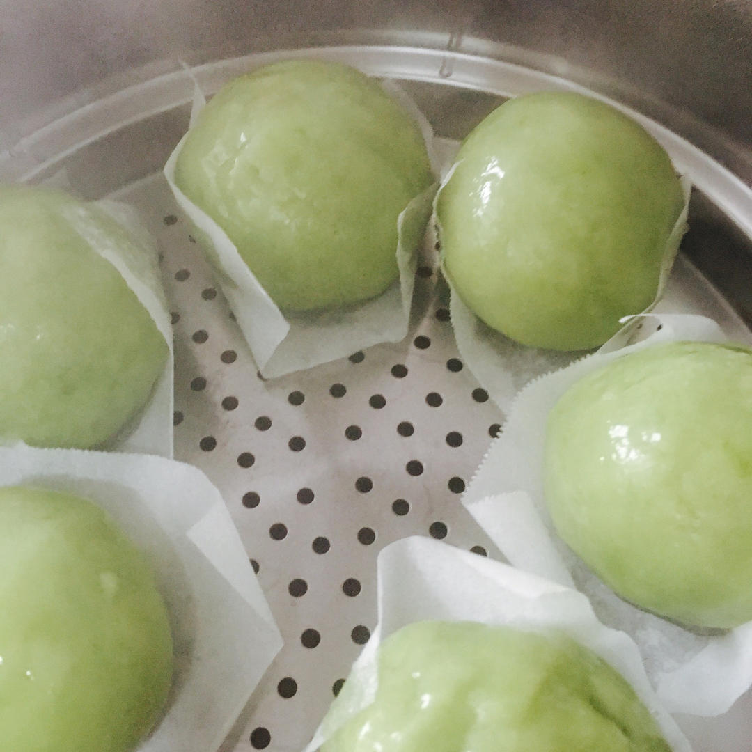 网红青团～～咸蛋黄肉松青团