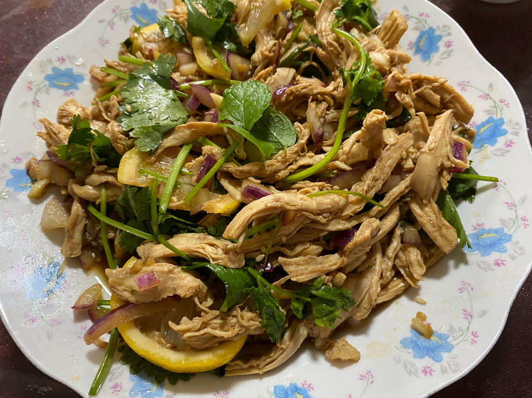 超简单夏日减脂必做-柠檬酸辣手撕鸡