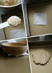 红糖燕麦亚麻籽芝麻饼干的做法 步骤4