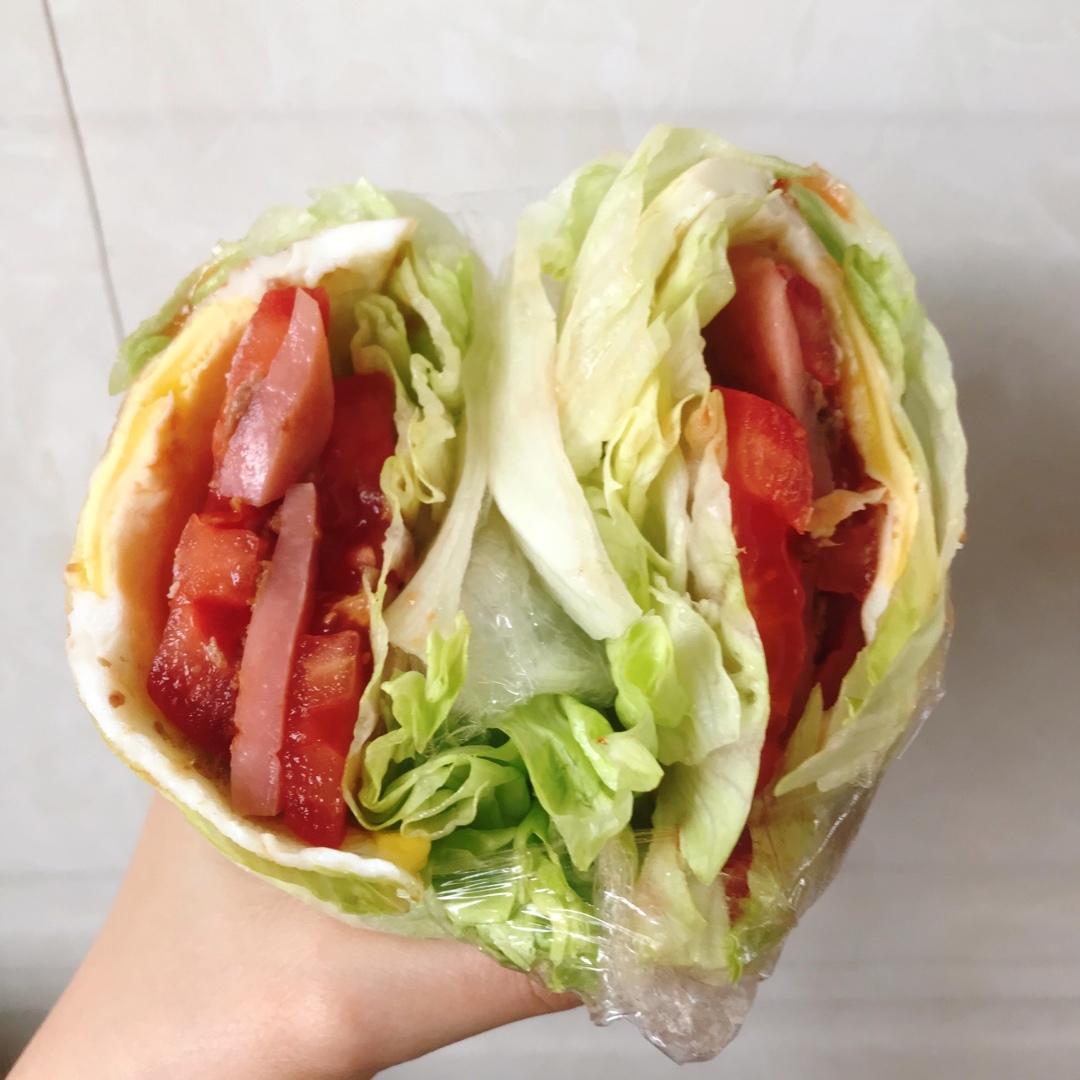 关晓彤同款蔬菜三明治教程