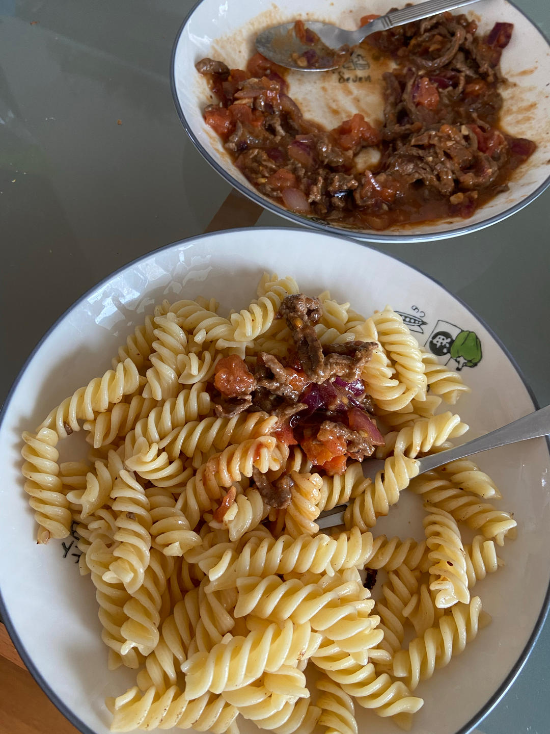 牛肉丝番茄螺旋粉