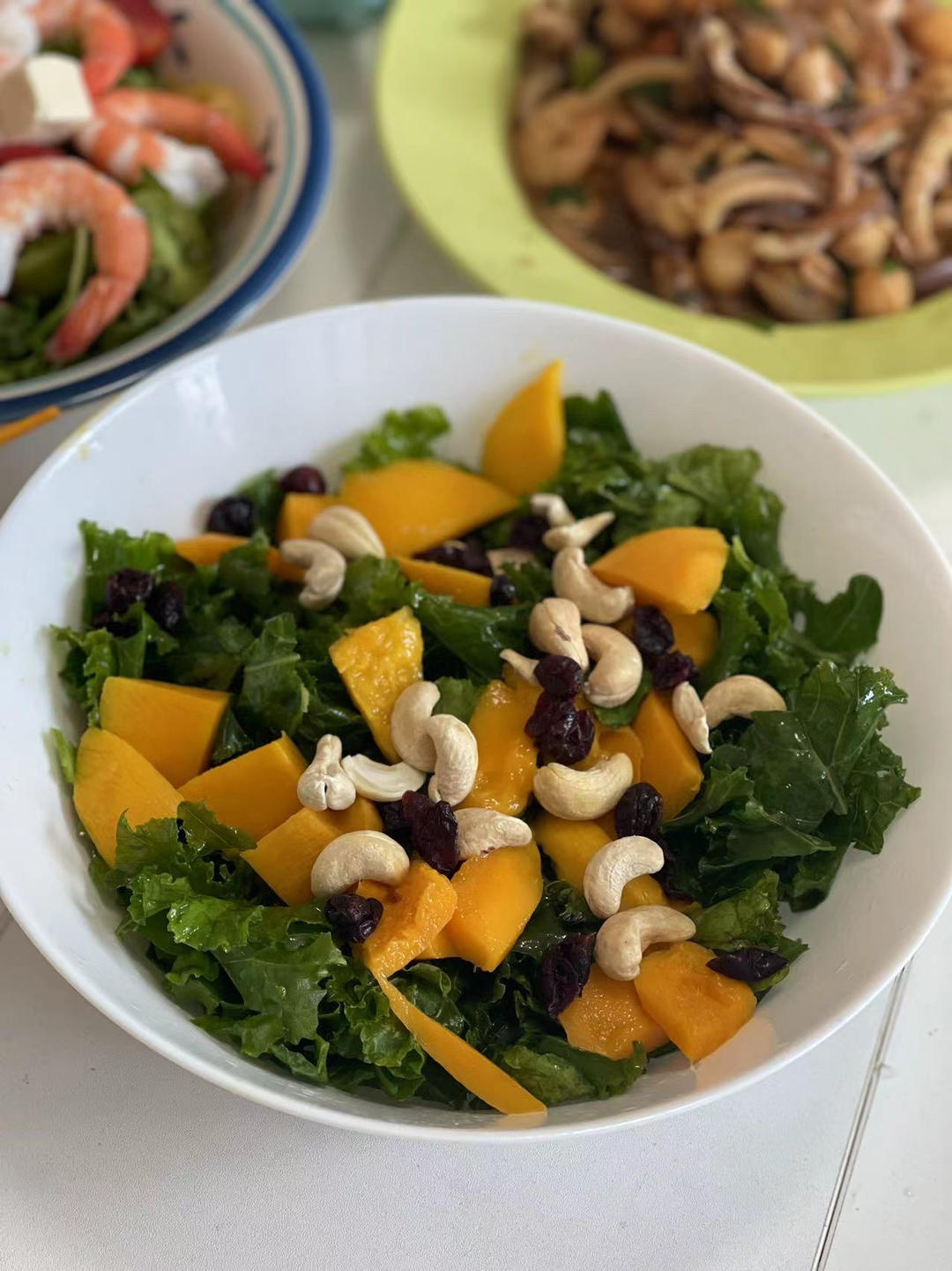 Wagas同款羽衣甘蓝芒果坚果色拉