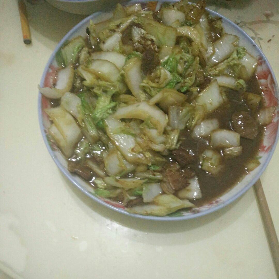 白菜炒肉
