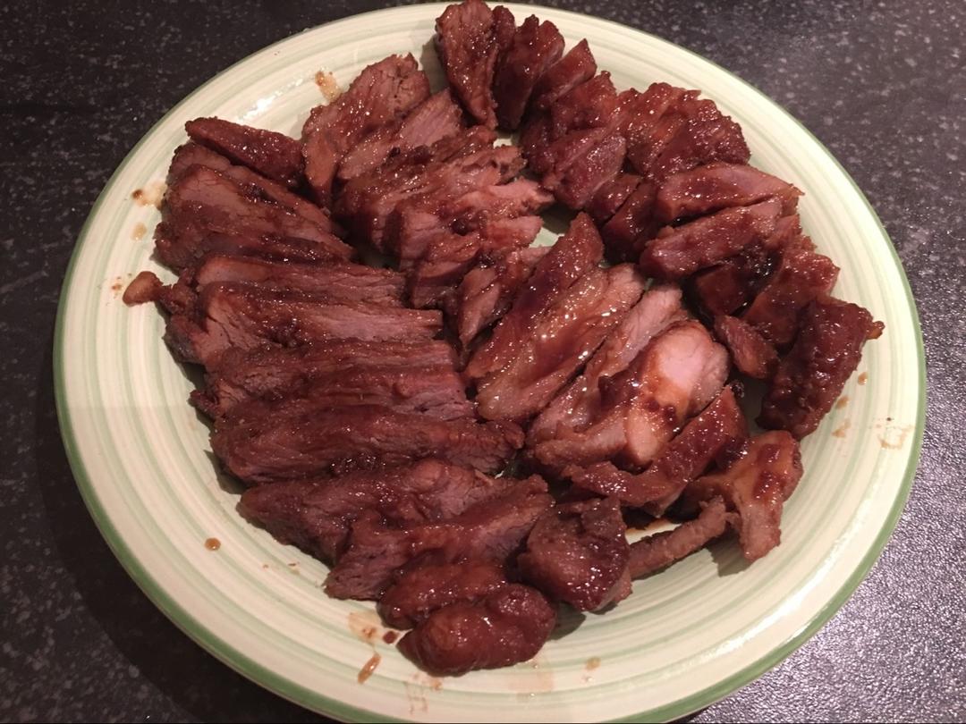 超简单平底锅叉烧肉，多汁味浓不能再快手