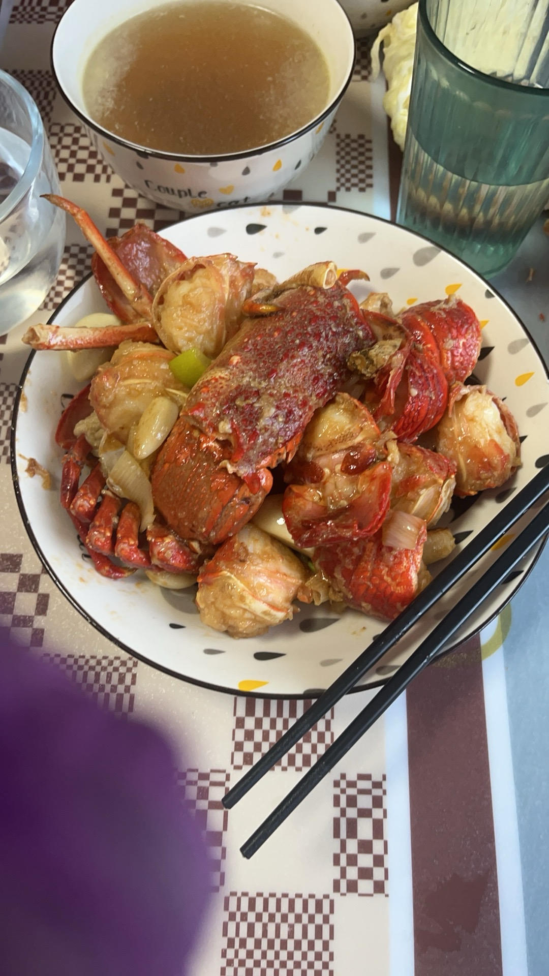 被广东人说好吃的葱姜龙虾