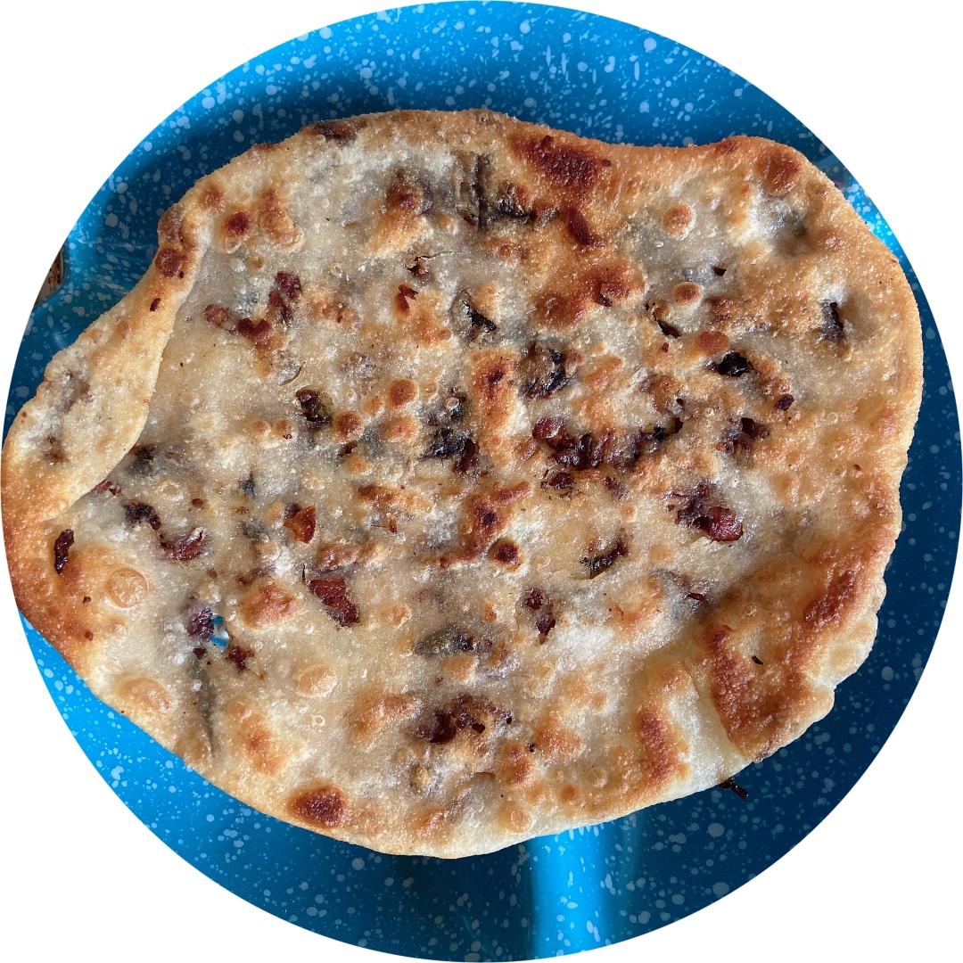 梅干菜肉饼（平底锅煎和烤箱烤两种吃法）