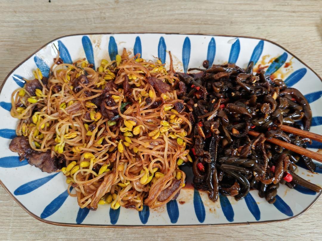 炒黄豆芽多加一步，锅气十足，孩子说太好吃了！