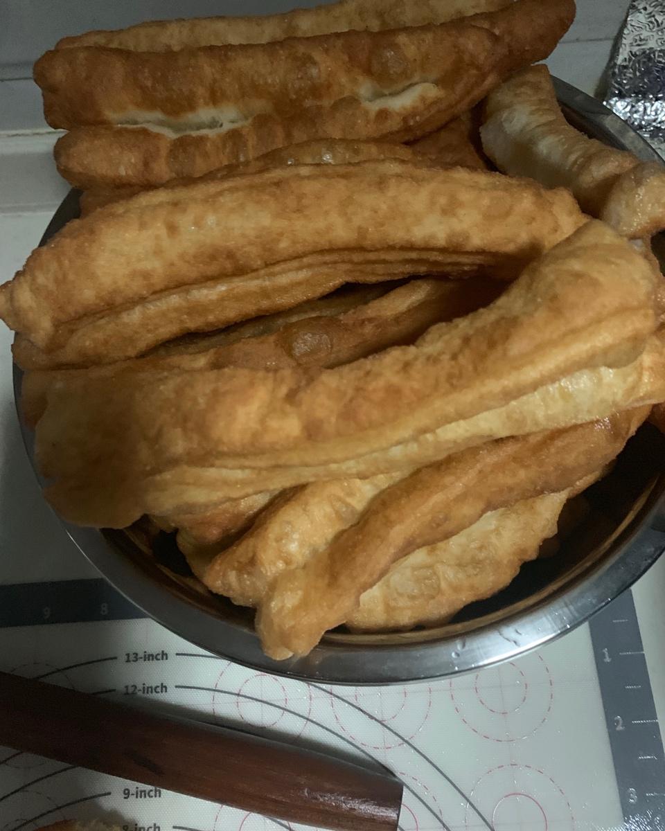 自制无泡打粉油条
