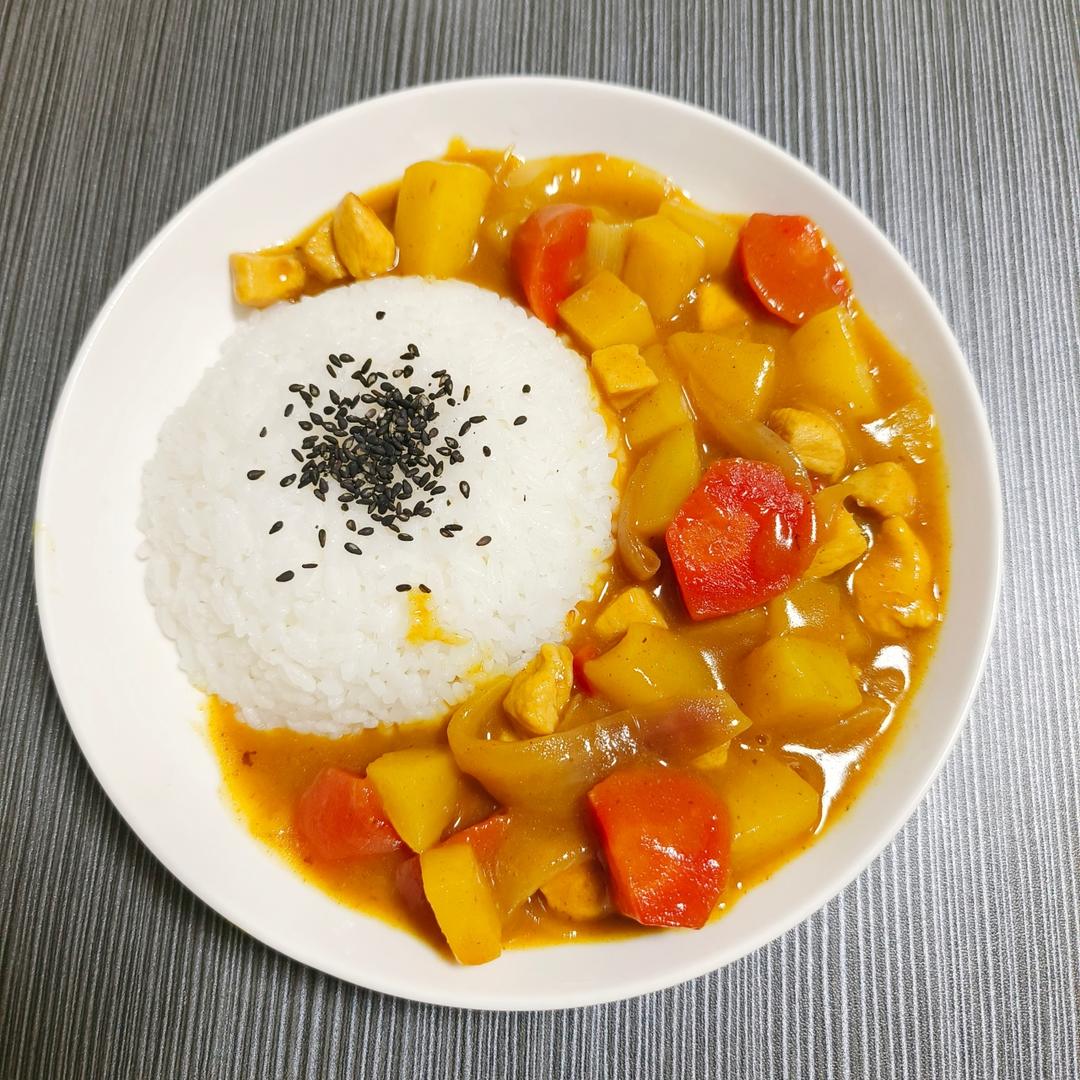 咖喱鸡肉饭的做法