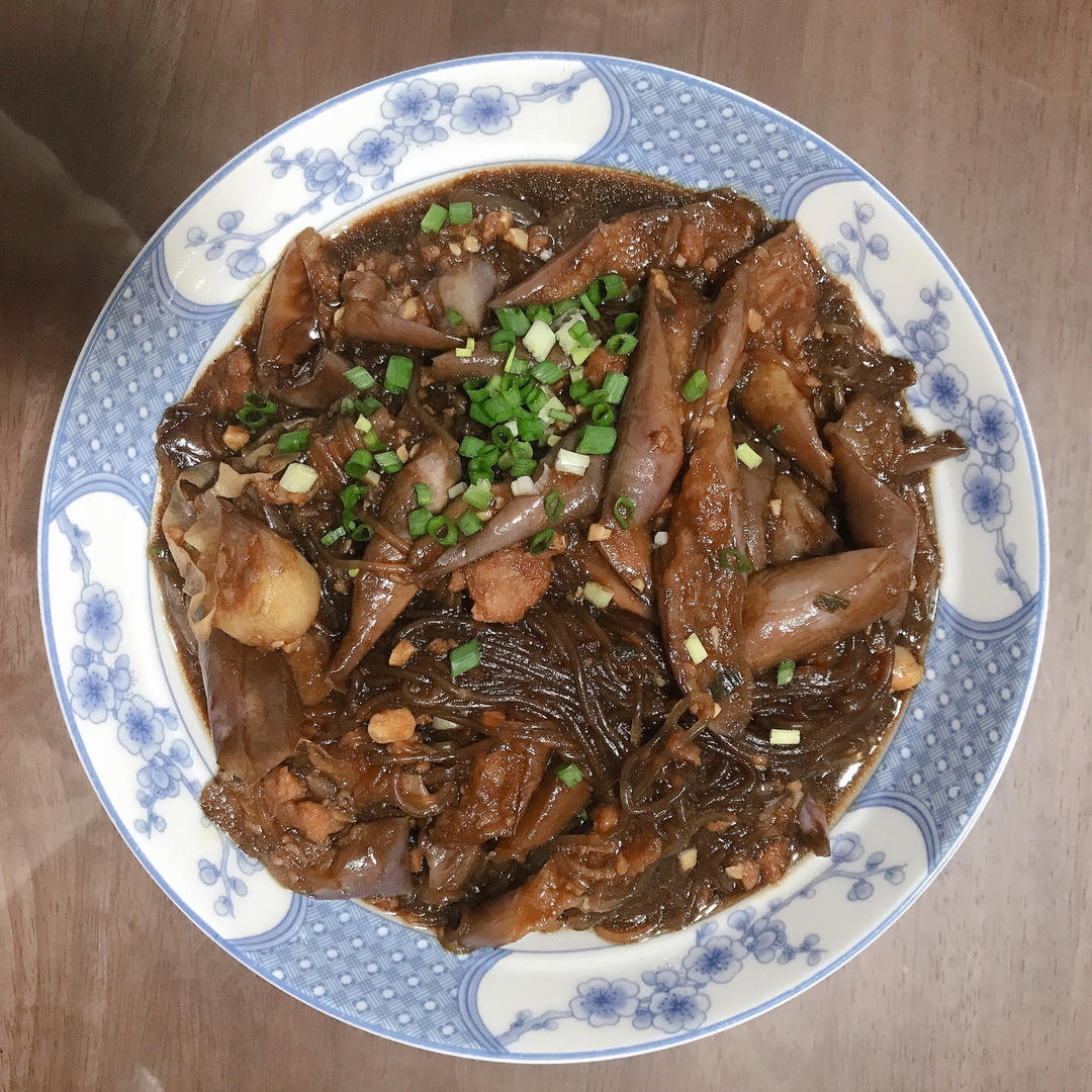 茄子肉末粉丝煲